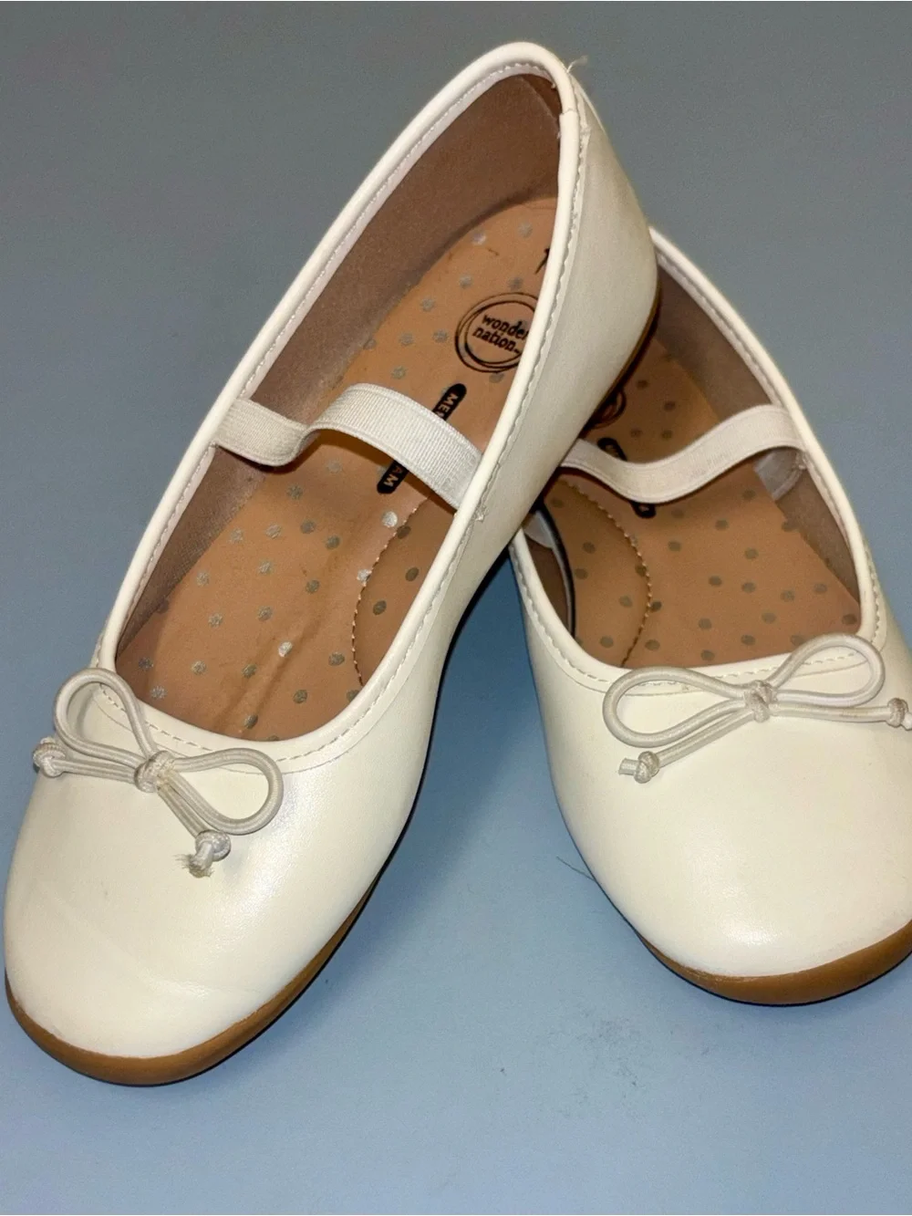 wonder nation White Mary Jane Ballet Flat with Bow